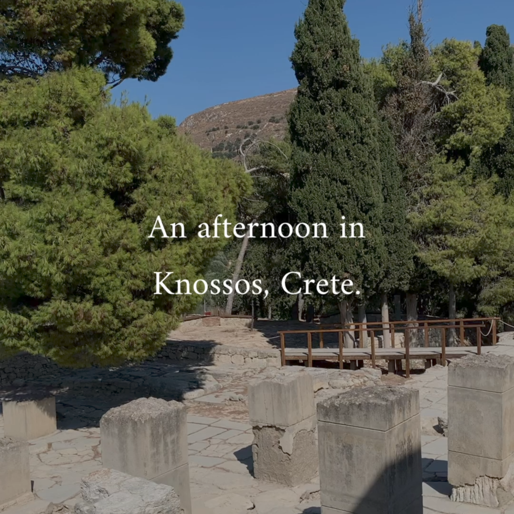 An afternoon in Knossos, Crete.