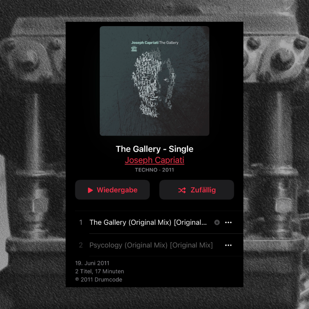 Album der Woche, Album of the Week Joseph Capriati/The Gallery.